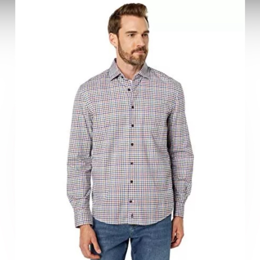 johnnie-O Todd Evergreen Long Sleeve Shirt